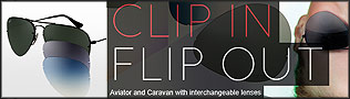 Rayban &gamma;&upsilon;&alpha;&lambda;&iota;� &eta;&lambda;�&omicron;&upsilon; Clip in Flipout limited edition