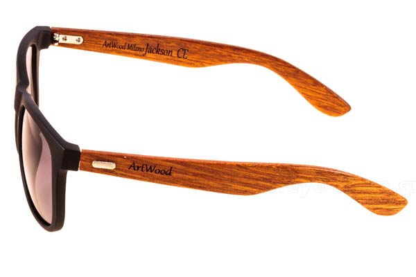 Artwood Milano μοντέλο Jackson στο χρώμα MatteBlack wooden Temples