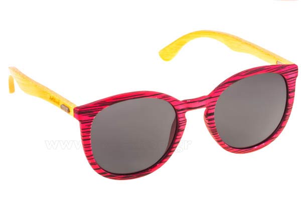 Γυαλιά Artwood Milano Daiana MatteRedStripped Bamboo Temples