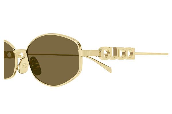 Gucci μοντέλο GG1802S στο χρώμα 005 gold gold brown