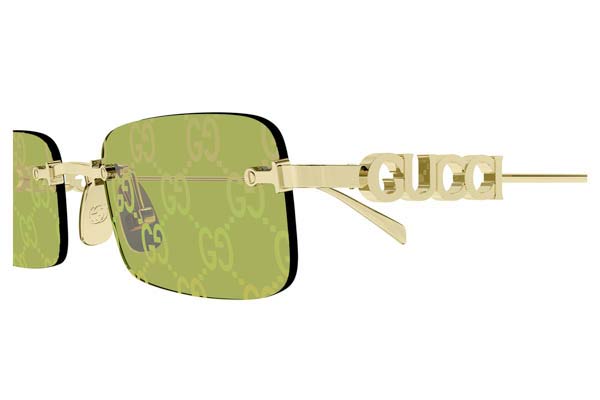 Gucci μοντέλο GG1808S στο χρώμα 003 gold gold grey