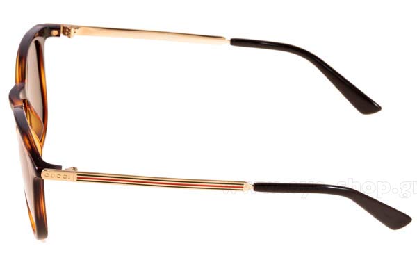 Gucci μοντέλο GG1130 S στο χρώμα QWR  (1E)	LTHVNA GD (GREEN)