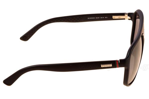 Gucci μοντέλο GG 1076NS στο χρώμα DL54X 	MTT BLACK (BLACK FL)