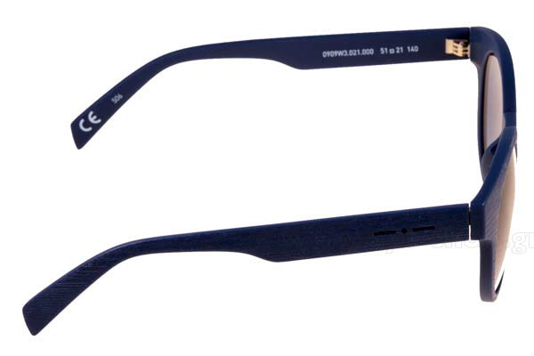 Italia Independent μοντέλο I PLASTIK 0909W3 στο χρώμα 021.000 Wood3d Dark Blue