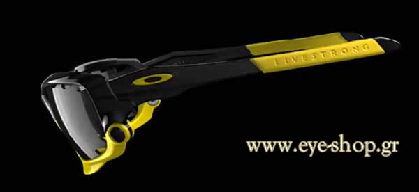 Oakley μοντέλο Jawbone 9089 στο χρώμα 04-211 Livestrong με 2o ζευγάρι κίτρινων φακών