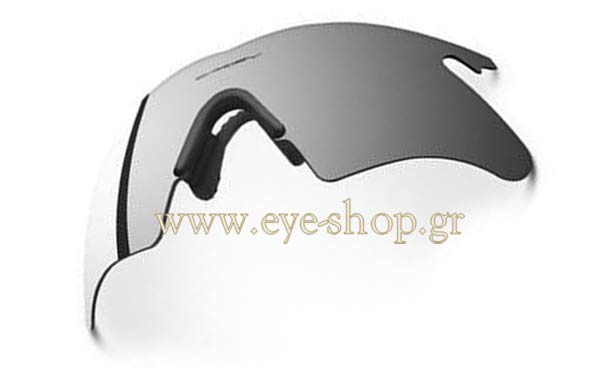 Oakley μοντέλο M FRAME στο χρώμα 3 - Μάσκα Heater 9058C 06-753 Black Iridium ασημί καθρέφτης (η μύτη δεν συμπεριλαμβάνεται)