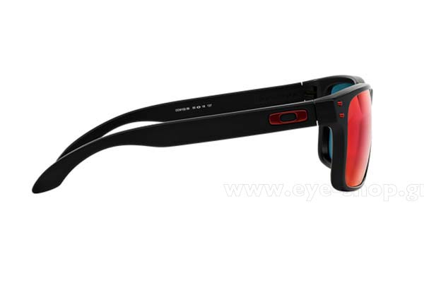 Oakley μοντέλο Holbrook 9102 στο χρώμα 36 Red Iridium Matte Black