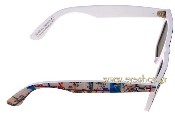 Rayban μοντέλο 2140 Wayfarer στο χρώμα 1033 Καταργήθηκε Subway Rare Prints Series2