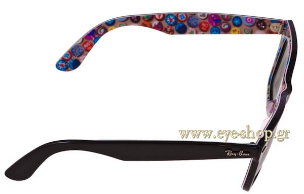 Rayban μοντέλο 2140 Wayfarer στο χρώμα 1052 Button Pins Rare Prints Series 4