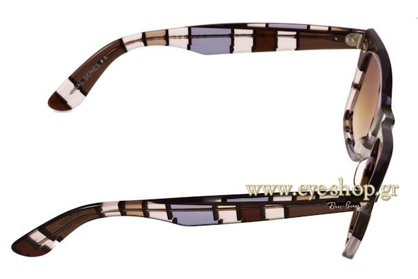 Rayban μοντέλο 2140 Wayfarer στο χρώμα 108651 Blocks Special series 6