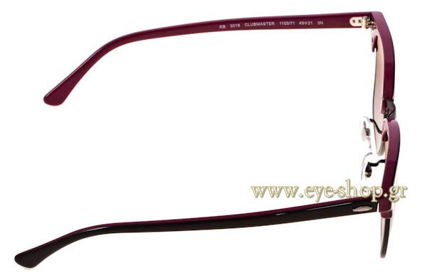 Rayban μοντέλο 3016 Clubmaster στο χρώμα 110371