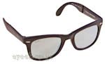 Γυαλια Ηλιου Rayban 4105 Folding Wayfarer 602230 matte grey silver mirror