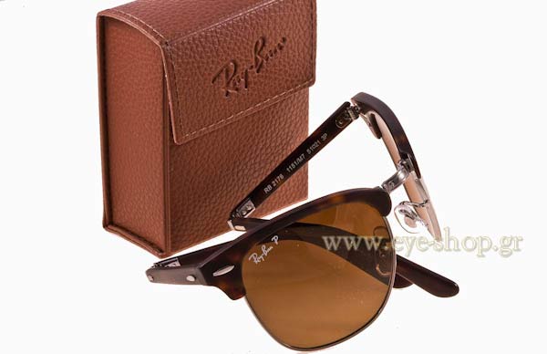 Rayban μοντέλο 2176 Folding Clubmaster στο χρώμα 1151M7 Polarized
