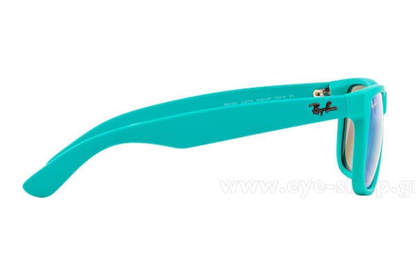 Rayban μοντέλο Justin 4165 στο χρώμα 60903R Turqoise Rubber