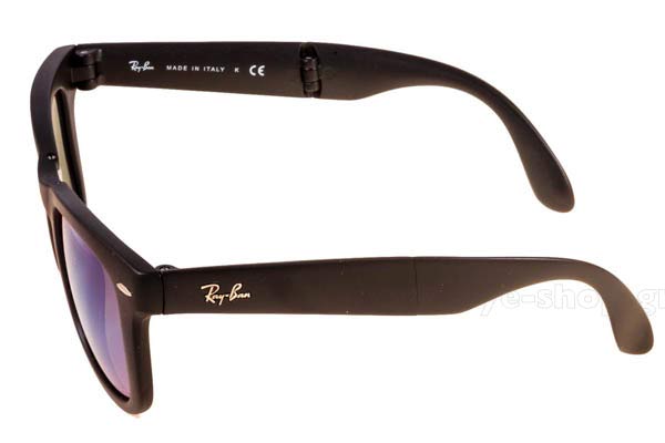 Rayban μοντέλο 4105 Folding Wayfarer στο χρώμα 601S1M Purple mirror Limited Edition