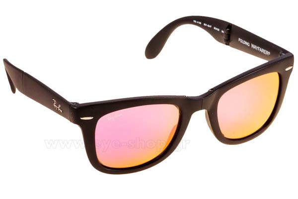 Γυαλιά Rayban 4105 Folding Wayfarer 601S4T Fuxia mirror Limited Edition