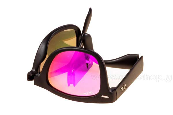 Rayban μοντέλο 4105 Folding Wayfarer στο χρώμα 601S4T Fuxia mirror Limited Edition