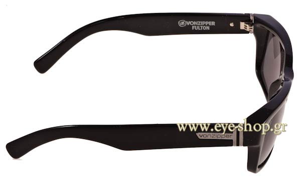 Von Zipper μοντέλο Fulton VZSU78 στο χρώμα 02 9070 Black Gloss Grey poli Polarized