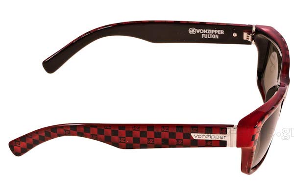 Von Zipper μοντέλο Fulton VZSU78 στο χρώμα Black Red Checkers 9001